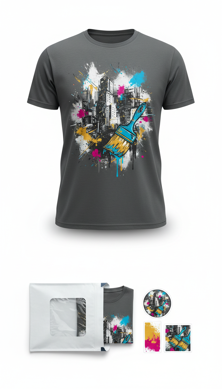 Classic Fit Tee With Cultural Reference