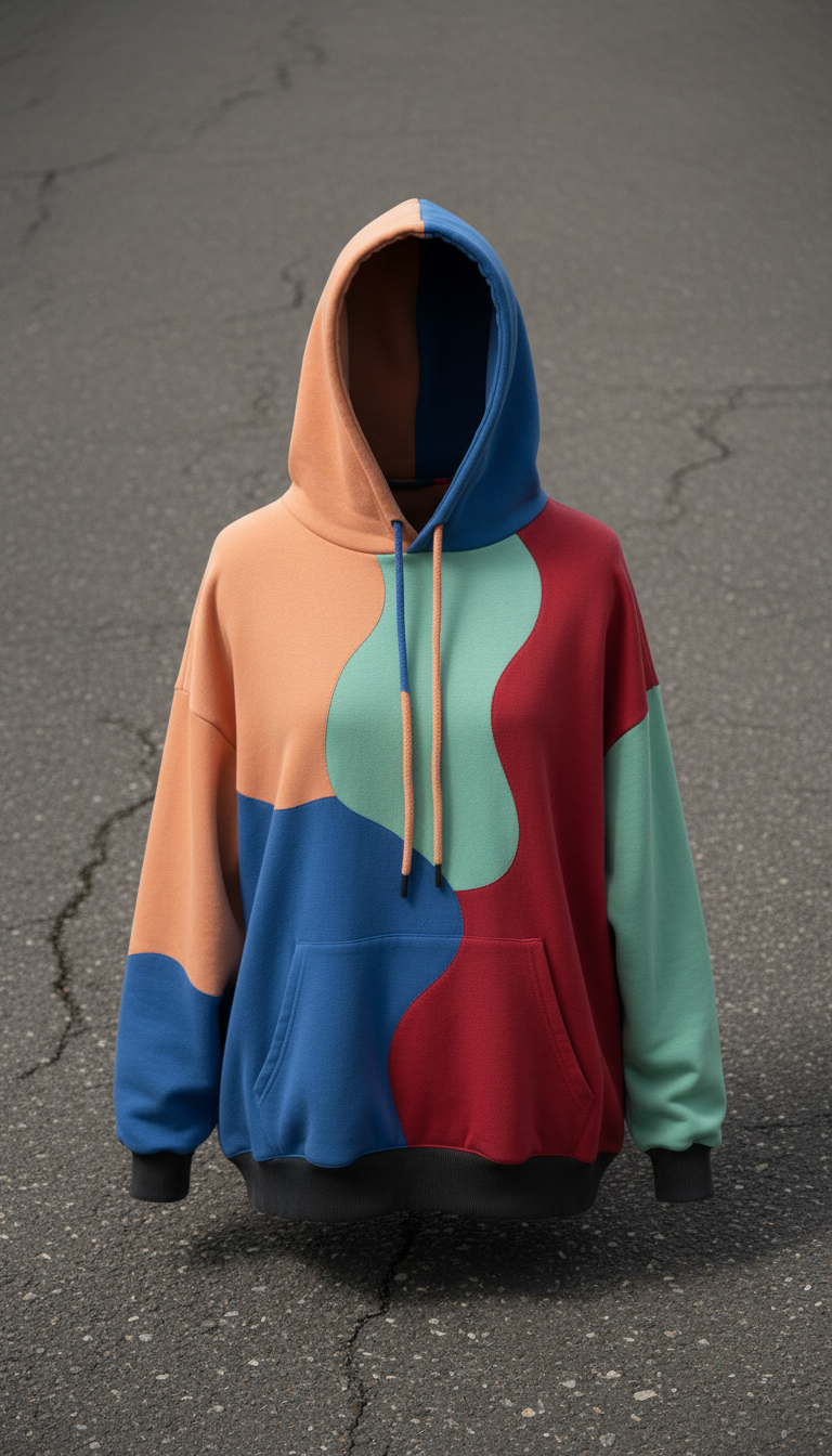 Relaxed Hoodie With All-Over Print